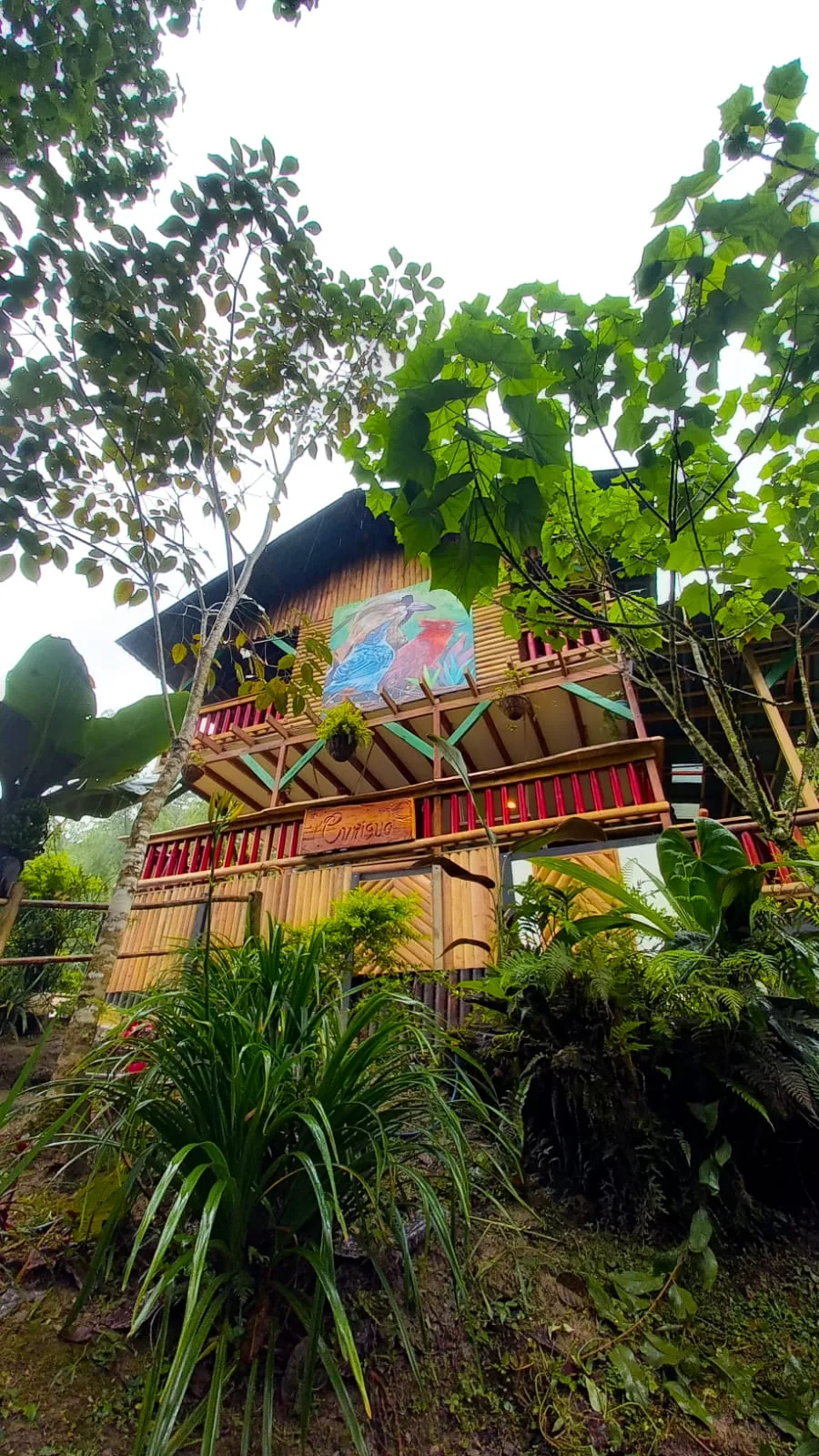 Fachada principal del lodge Curigua Nature