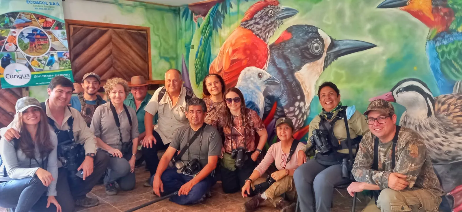 Grupo de visitantes en Curigua Nature